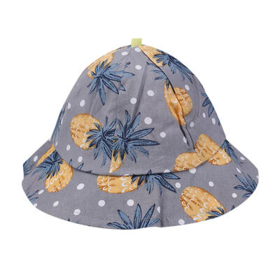 

Newborn Baby Girls Boys Sun Hats Cotton Fisherman Cap Pineapple Floral Hat