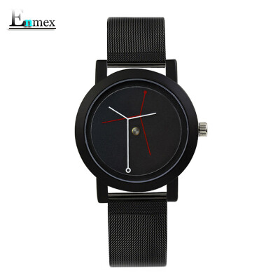 

Enmex creative design of branch concept chic watch simple white two-needle watch during Valentines Day gift translation