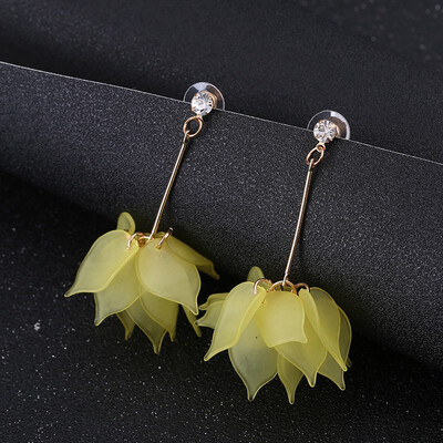 

Petal Tree Leaf Stud Earrings Maple Leaf Earrings Sweet Cute Cute Sprouting Long Girl Heart Stud Earrings