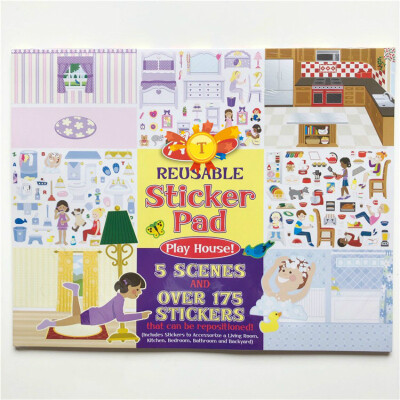 

Kid Scene Electrostatic Sticker Childrens Electrostatic Sticker Book Repeatable Sticker toy gift