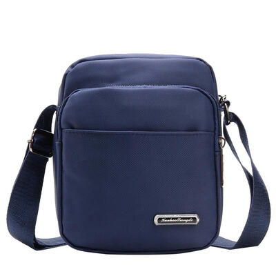 

Solid Color Shoulder Messenger Packs Business Men Nylon Crossbody Bags