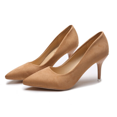 

Rose Womens Ladies Fashion Pointed Toe Solid High Heels Single Business Shoes