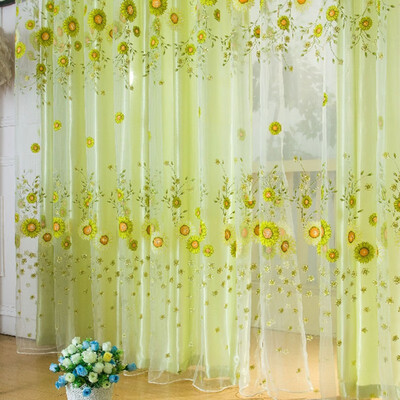 

Top Selling For Sweet Voile Scarfs Modern Tulle Panel Drapes Room Window Sheer Curtains