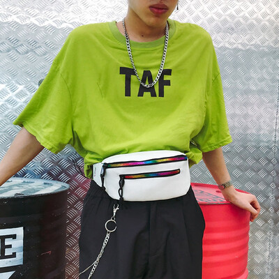 

Tailored Fashion Unisex Color Zipper Bag Waist Bag Crossbody Bag Chest Bag