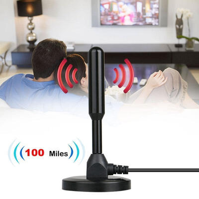 

1080p HDTV Digital HD Skywire 4K Antena Indoor Amplified Mile 200 Mile Range Antenna TV