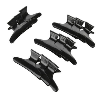 

Greensen 12Pcsset Black Butterfly Holding Hair Clip Hair Section Claw Clamps Hairdressing Tool