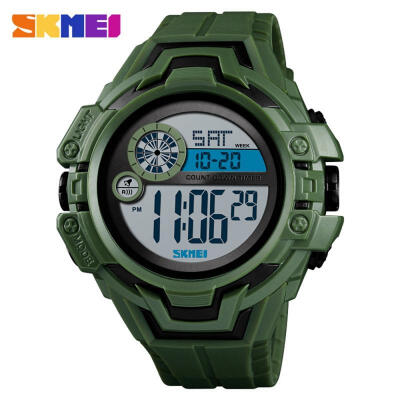 

SKMEI 52mm Mens Waterproof LED Digital Sports Watch With Dual Time Display