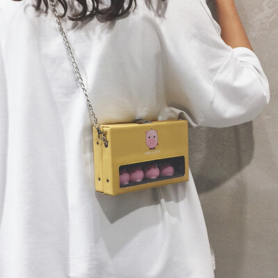 

On the new network red small bag fashion girl chain bag French niche foreign gas Messenger bag wild ins transparent package