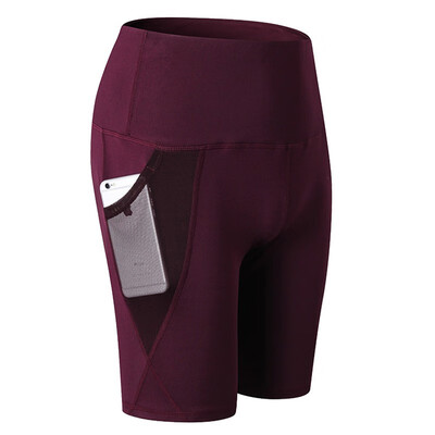 

YUERLIAN Womens High Waist Yoga Pocket Shorts Quick Dry 2024 7487