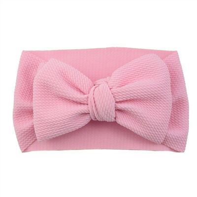 

Baby Toddler Kids Girl Large Bow Headband Hair Band Headwear Head Wrap Cotton
