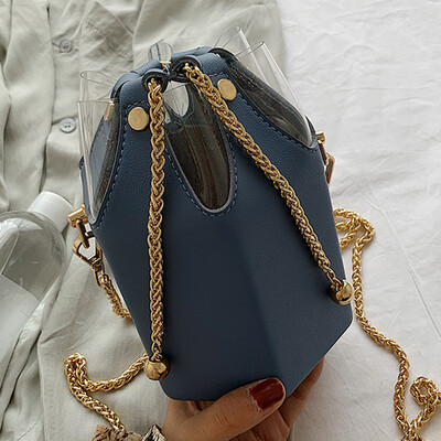 

Shangxin 2019 new fashion 100 Huan version tide one shoulder package quality feeling back ancient oblique carrying bucket chain ba