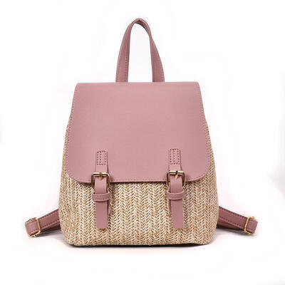 

Fashion Straw Woven Backpack Women Back Pack Summer Teenage Girl Quality Backpacks Travel Bags Girls Mini Backpack