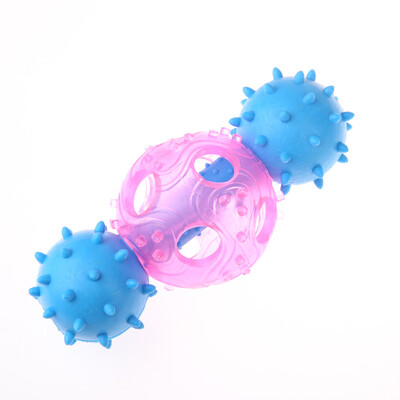 

Pet Dog Puppy Funny Dental Teething Teeth Gums Chew Hammer Toy Barbell