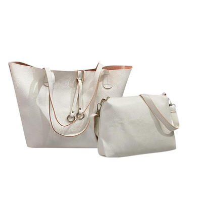 

2pcsset Women Solid Shoulder Handbags Simple Totes Leather Crossbody Bag