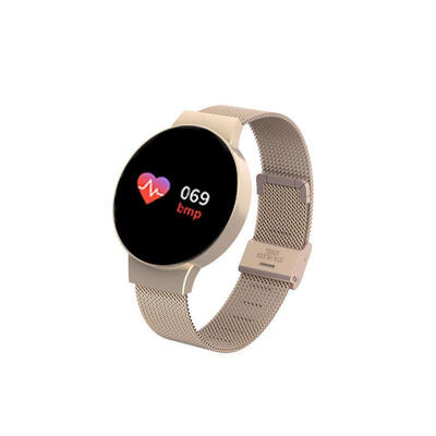 

Fitness Tracker Smart Bracelet Activity Tracker With Touch Screen Fine Steel Band Heart Rate Sleep Monitor For Women