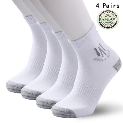 

Bladies fiber mens sports socks business socks four pairs 4679