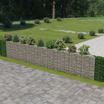 

Gabion Wall Galvanized Steel 248"x118"x394"