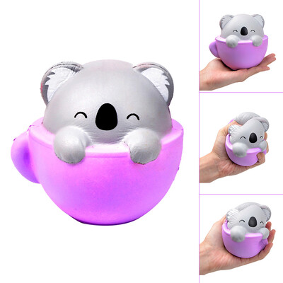 

Siaonvr Teacup Koala Shape Decompression Venting Toy Slow Rebound Simulation Animal Toy