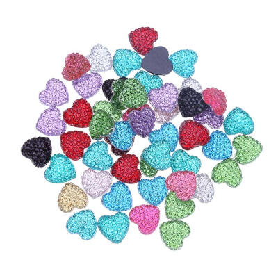 

50pcs 12mm Mixed Color Resin Diamond Flatback DIY Jewelry Accessories