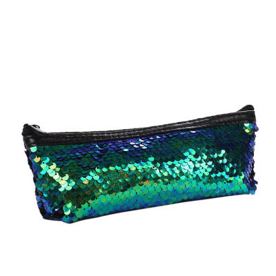 

Fashion Sequins Makeup Bags Women Portable Cosmetics Storage Clutch Pen Bag