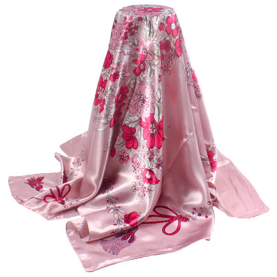 

New printing simulation silk satin scarf Scarf scarf 90cm shawl manufacturers wholesale a generation