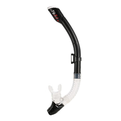 

​Anti-breakage Flexible Swimming Dry Snorkel Diving Spearfishing Scuba Snorkel Breathing Tube Silicone Mouthpiece One-way Purge Va