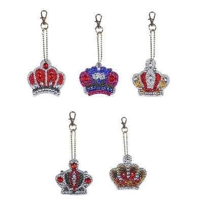 

5D DIY Diamond Painting Keychain Pendant Mandala Key Ring Full Drill Special Shape Diamond Painting Kits for Girl Handbag Shoulder