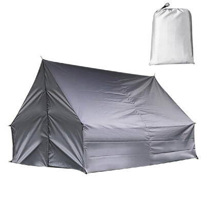 

Multi-functional Camping Tent Hammock Rain Fly Waterproof Tarp Ripstop Rain Cover Ground Rug Canopy Outdoor Changing Shelter