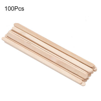 

Greensen 100PcsBag Disposable Wooden Depilatory Wax Applicator Stick Spatula Hair Removal Tools