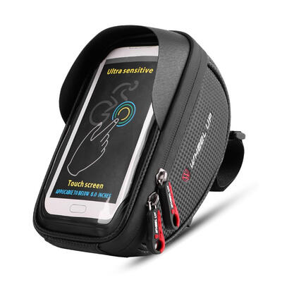 

WHEEL UP Waterproof Bicycle Front Bag MTB Road Tube Frame Handlebar Touch