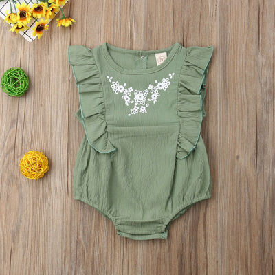

Toddler Kids Baby Girl Lace Sleeveless Playsuit Romper Jumpsuit Bodysuit Clothes