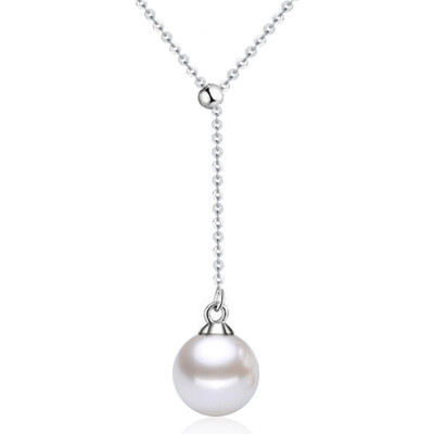 

Adjustable Necklace Women 8mm Simulated Pearl Korean Beads Choker Pendants Jewelry