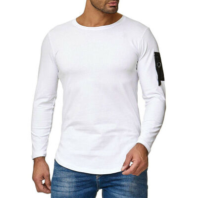 

Mens Slim Fit O Neck Long Sleeve Muscle Tee T-shirt Casual Tops Blouse Shirts