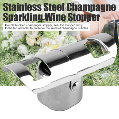 

Sparkling Wine PlugStainless Steel Champagne Sparkling Wine Stopper Vacuum Sealed Drinks Bottle Plug for Home BarsBottle Plug