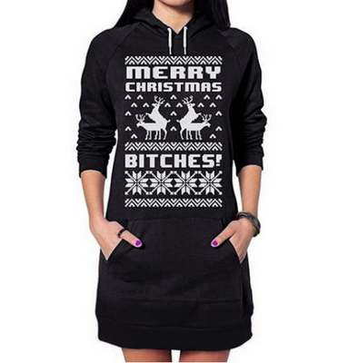 

Long hat long printed sweater