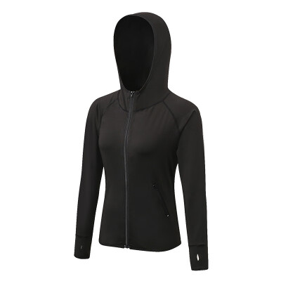 

New Women Running Jacket Long Sleeve Hoodie Yoga Gym Fitness Tight Tops Quick-Dry Breathable Sports Coat