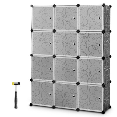 

DIY 12 Cube Portable Closet Storage Organizer