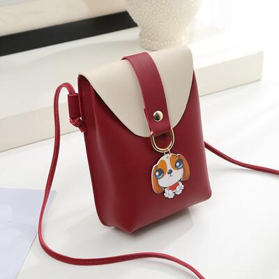 

Tailored Women Fashion Cover Dog Crossbody Bag Shoulder Bag Phone Bag Coin Bag Black