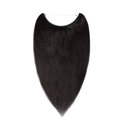 

16"18"20"22" One Piece Straight Remy Human Hair Miracle Secret Invisible Wire Hair Extensions No Clip No Glue 1pcs