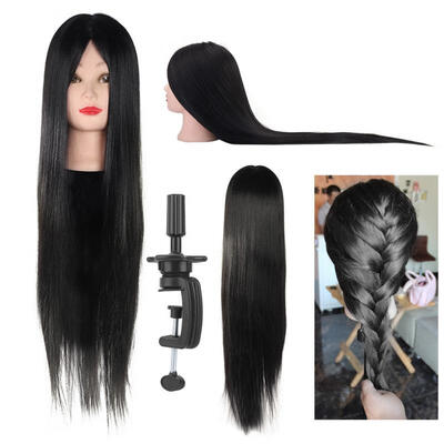 

Greensen Hairdressing Training Styling Practice Colors Wig Dummy Mannequin Head with Hair