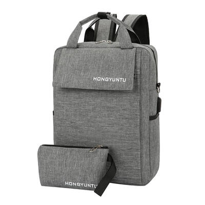 

2pcsset Travel Backpacks Unisex USB Charging Teenager School Bags Clutch