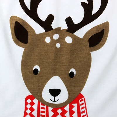 

2PCS Newborn Toddler Kids Baby Xmas Elk Tops Stripe Pants Clothes Outfits Set