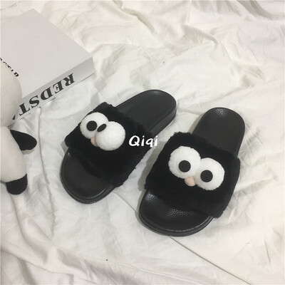 

lovely primitive wind ulzzang big eyes 2019 summer slippers women wild wear ins