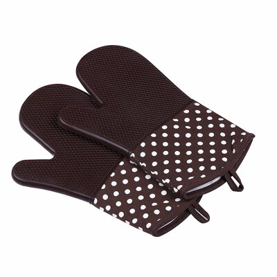 

Silicone Oven Mitts - Heat Resistant to 572 °F Kitchen Oven Gloves 1 Pair