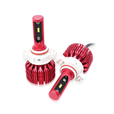 

H16 X9 2Pcs Car LED Light Bulb 6000K 16W 1800LM 12V 24V Head Light Fog Light Light Red Purple