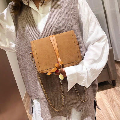 

Tailored Women Vintage Scrub Covered Small Square Bag Joker Shoulder Bag