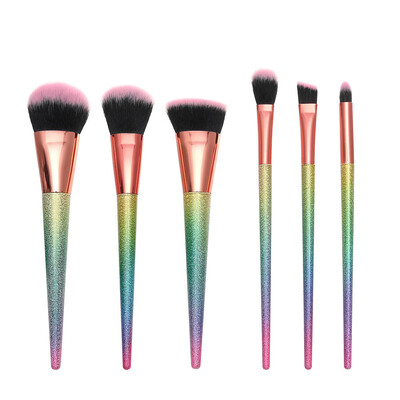 

Toponeto 6Pcs Pro Makeup Cosmetic Brushes Set Powder Foundation Eyeshadow Lip Brush