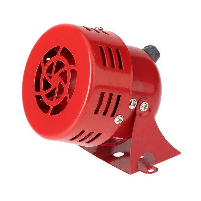 

12V 3" Automotive Air Raid Siren Horn Car Truck Motor Driven Alarm Red