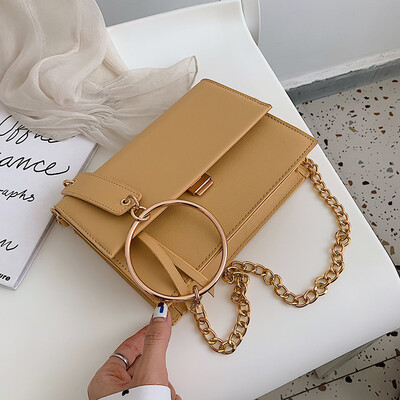 

Summer new texture bag handbag 2019 new style fashion wild shoulder bag Messenger chain small square bag