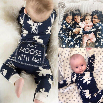 

Christmas Newborn Baby Boy Girl Moose Romper Bodysuit One-pieces Outfits Clothes